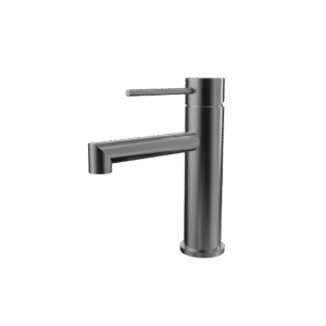 Bateria umywalkowa, stojąca niska - Gun metal