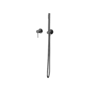 Zestaw prysznicowy, podtynkowy, jednofunkcyjny - Gun metal